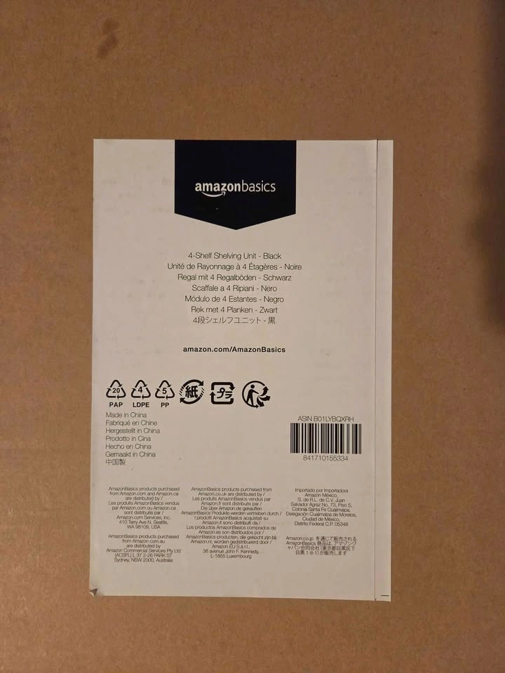 Amazon Basics 4-Shelf Organizer + shelf liners - photo 3