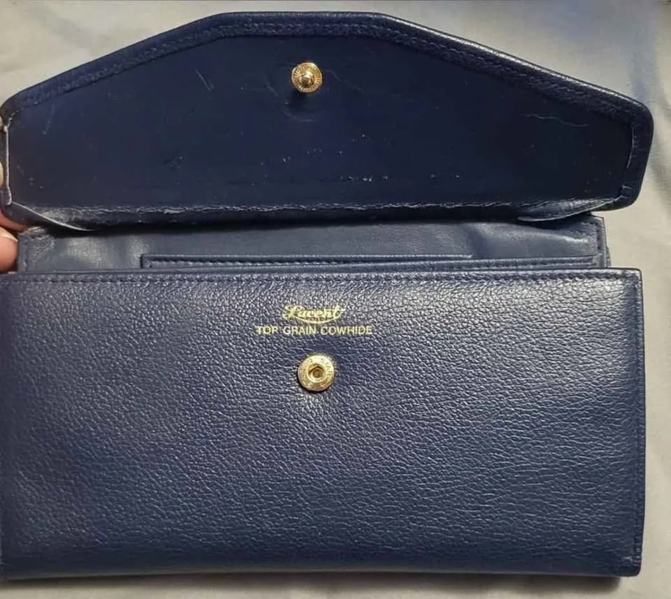 Lucent Genuine Cowhide Leather Wallet Vintage Retro Purse image indicator(2)