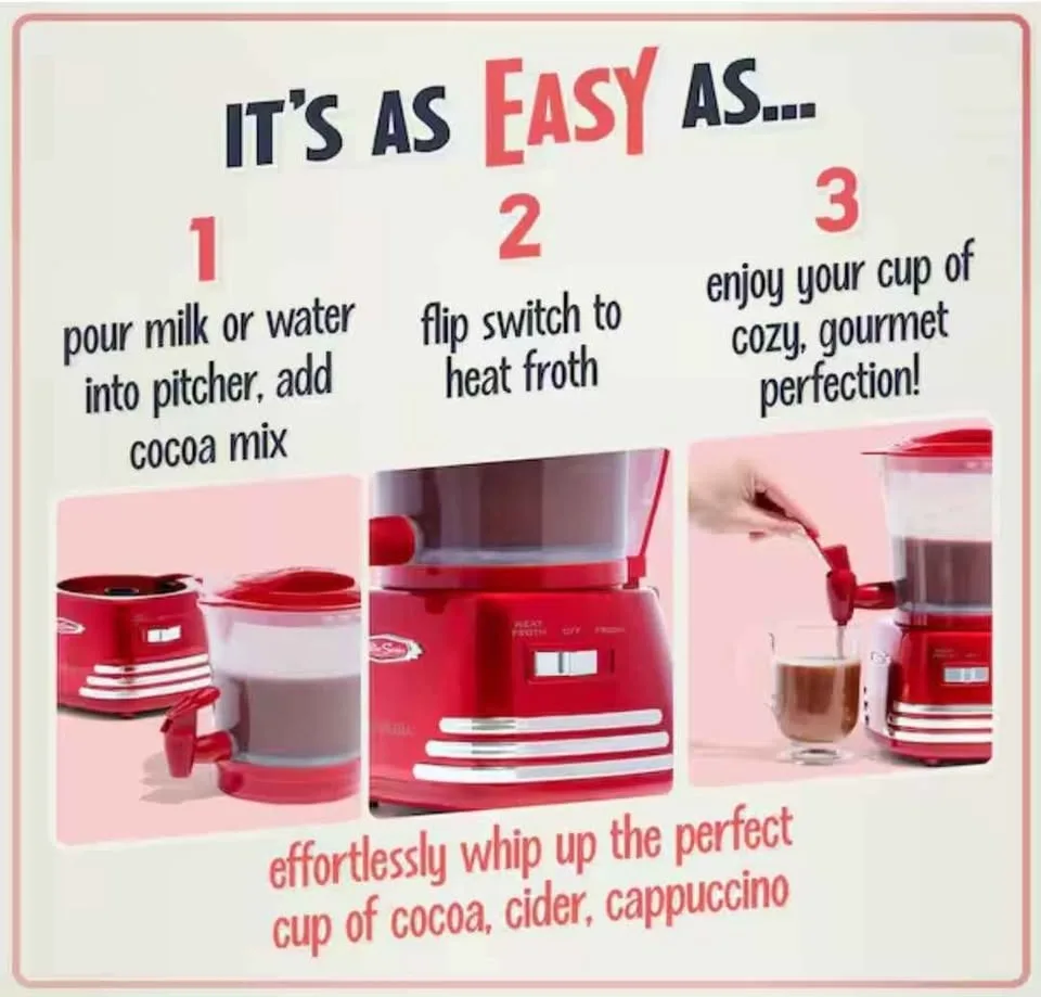 NOSTALGIA Retro Hot Chocolate/Latte Maker image indicator(3)