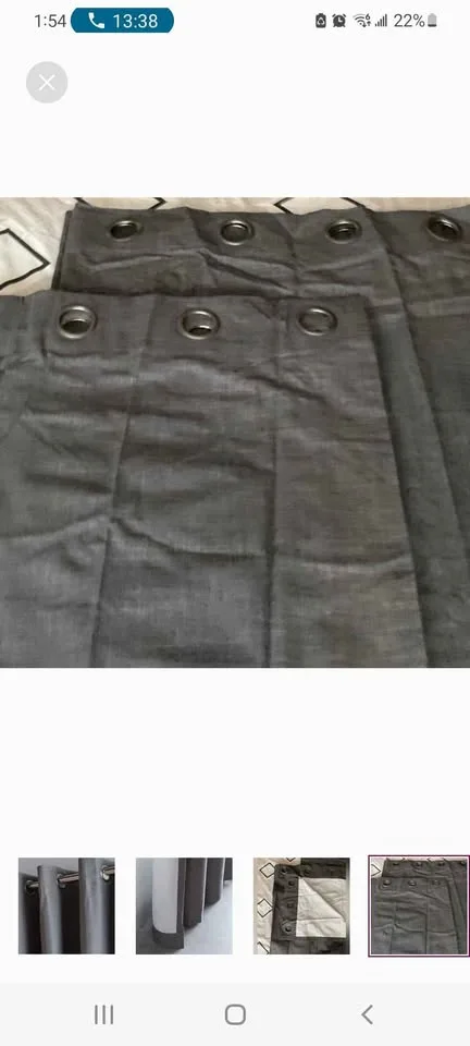 Bouclair Blackout Curtains Gray 52"x84" - 2 Panels image indicator(5)