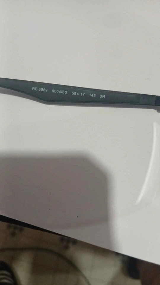 Authentic Ray-Ban RB3569 9004/8G Black/Silver Frame Only - photo 3