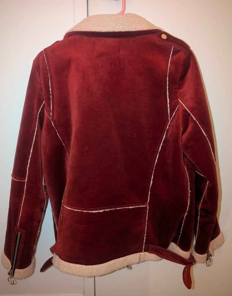 Velvet Aviator Jacket with Sherpa lining - photo 2