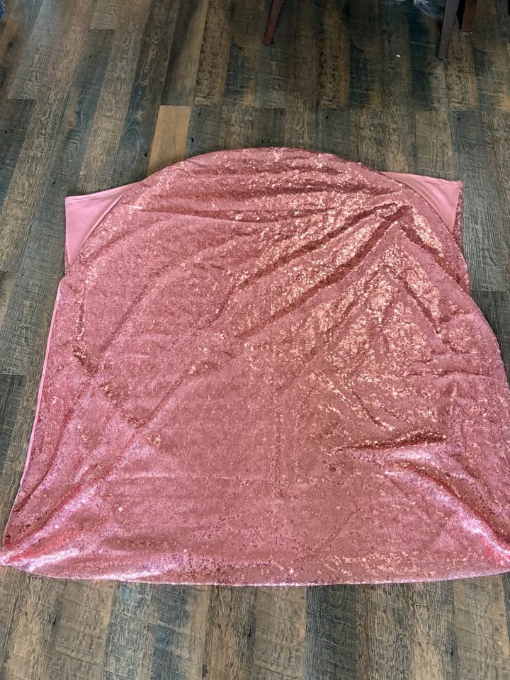 Rose Gold Sequin Arch Backdrop Cover 7.2 ft - photo 2