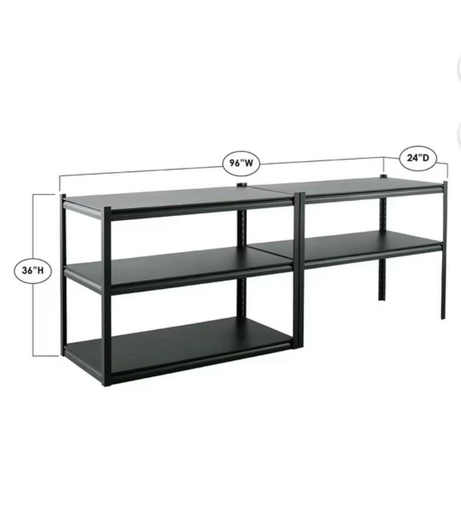 5 Tier Storage Shelf, 48" W x 24" D x 72" H - photo 2