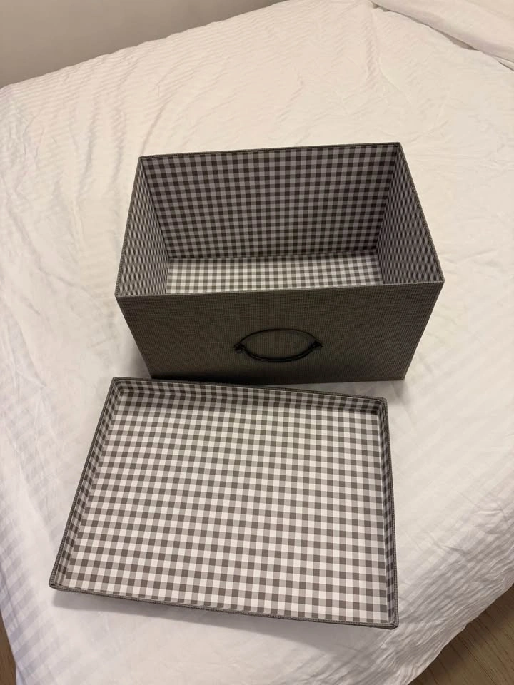 IKEA KVARNIK Grey Storage Box Bin with Lid - photo 2