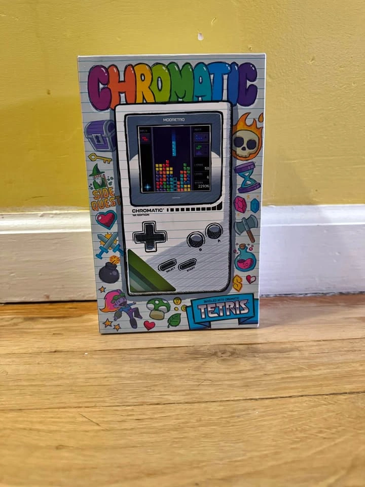 ModRetro Chromatic 1st Edition Leaf Green Sapphire Screen + Tetr