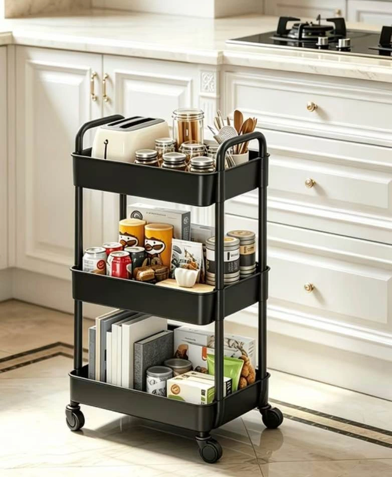 Black 3 tier cart - photo 2