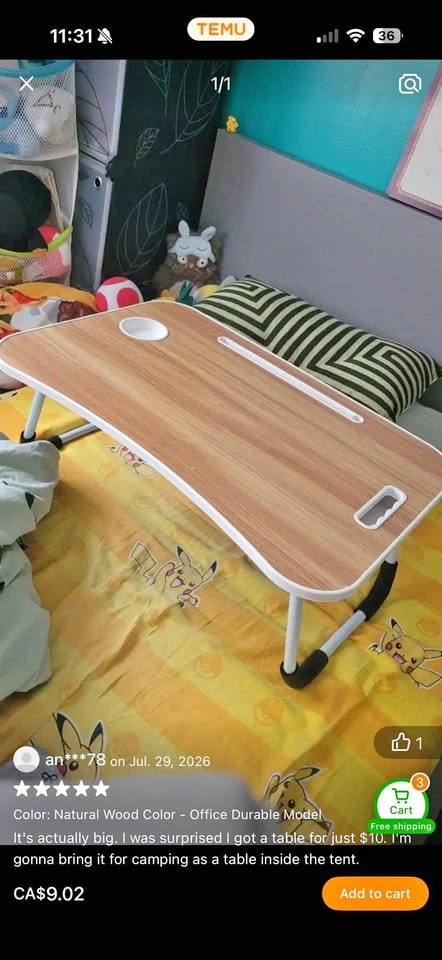 Foldable table