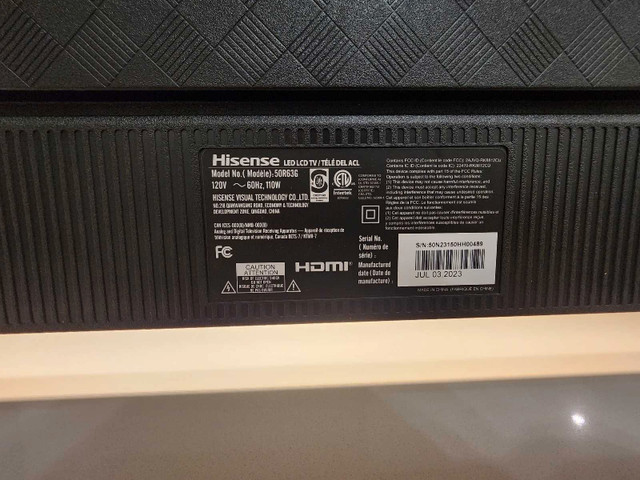 Hisense 50" 4K Roku Smart TV (50R63G) - 2022 - photo 2