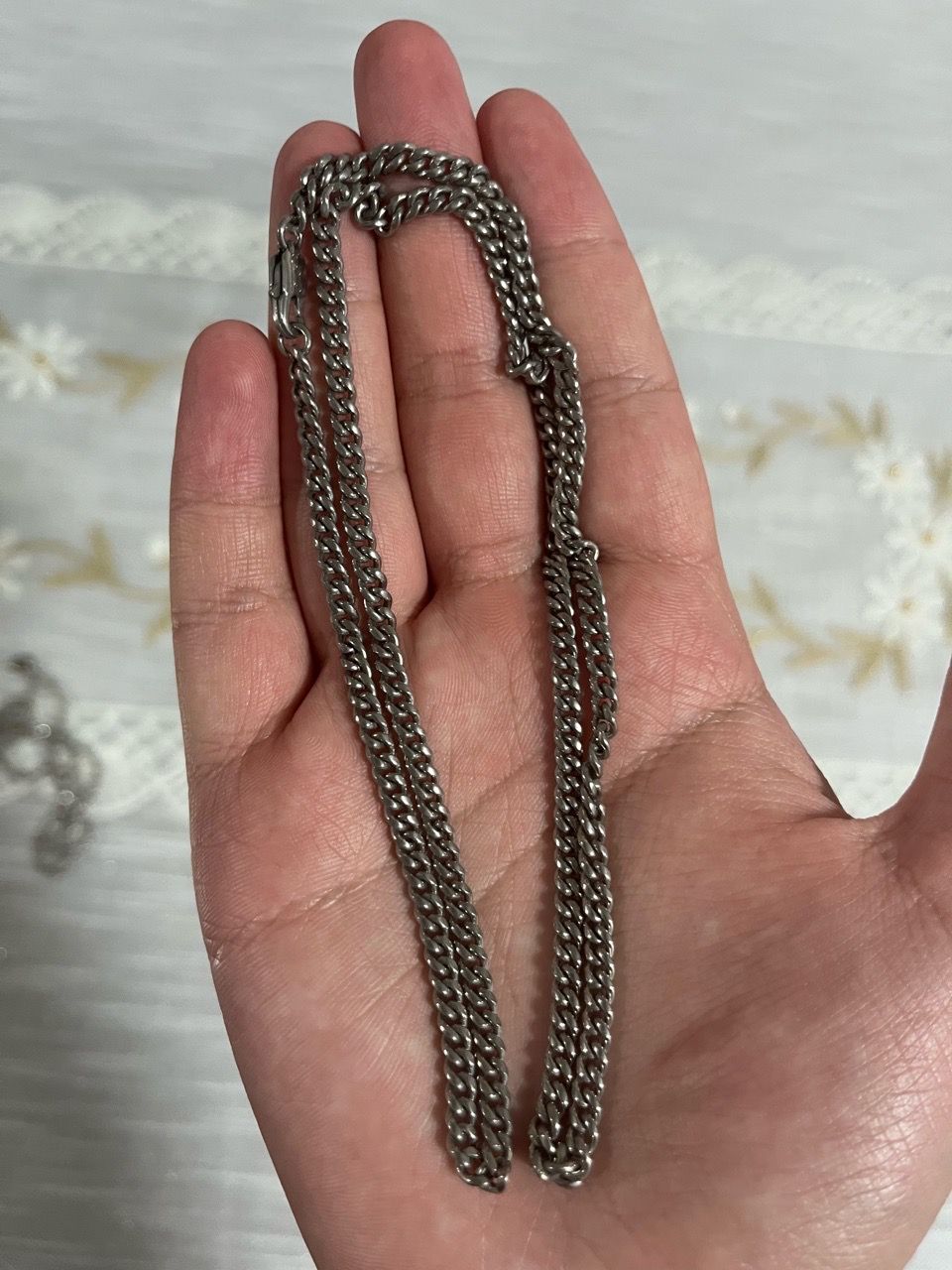 Silver Cuban Chain 925 Silver - photo 2