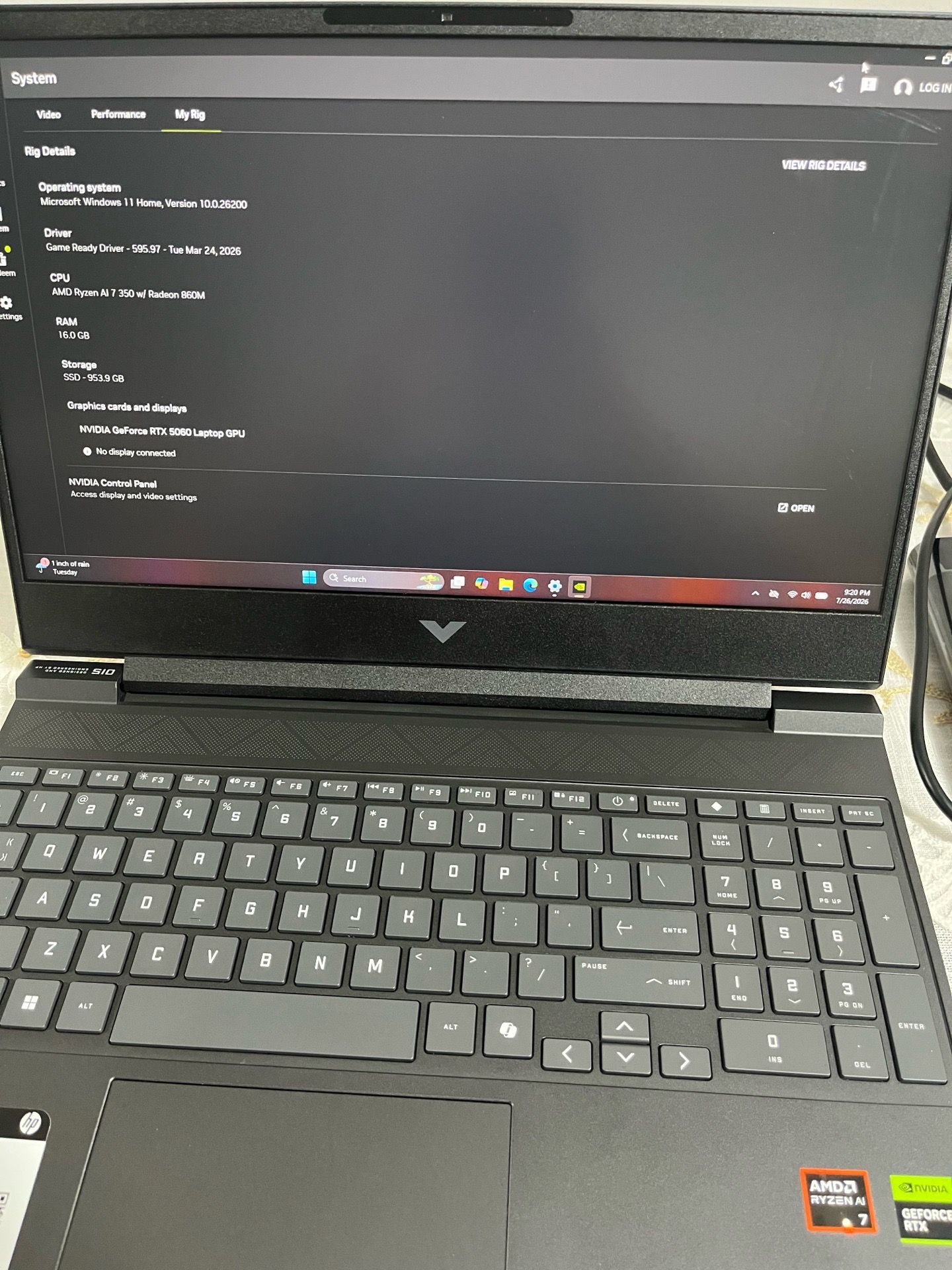 Victus Gaming Laptop RTX 5060 AMD Ryzen 7 - photo 4