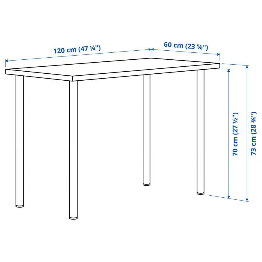 IKEA LAGKAPTEN tabletop (120cmx60cm) & ADILS legs - photo 3