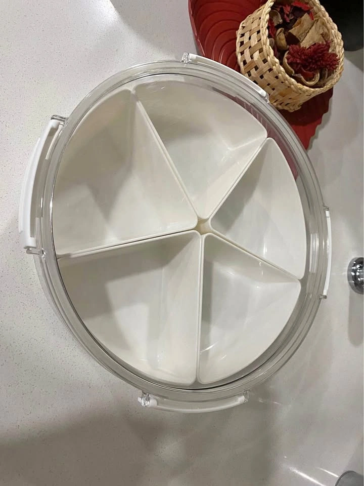 Snack Serving Tray, five partitioned