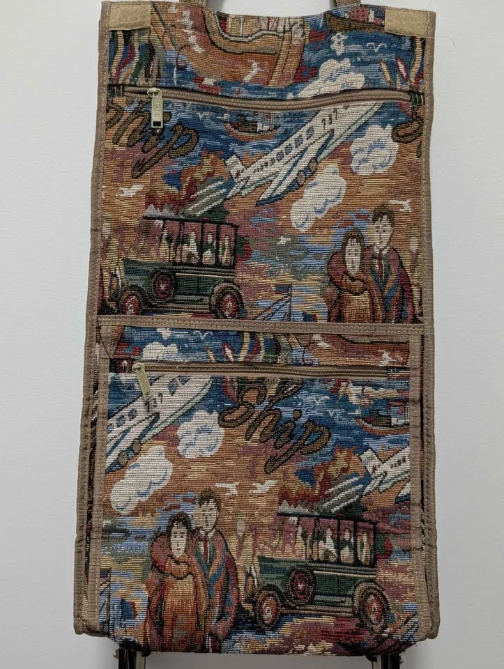Jade Tapestry Rolling Shopping Bag - photo 4