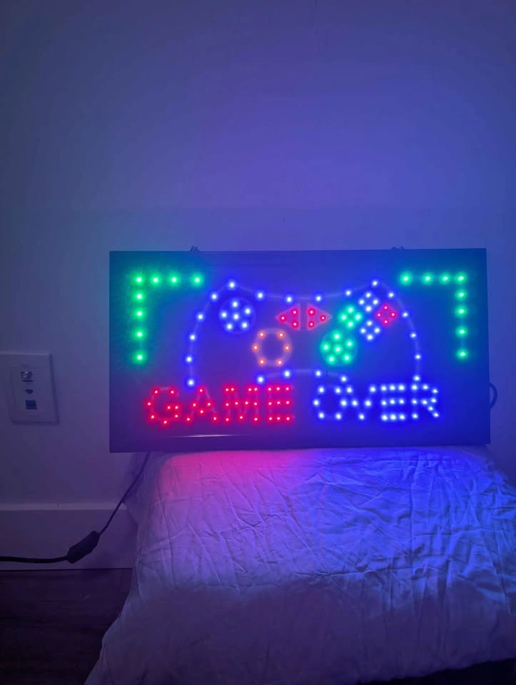 LED Game Over Controller Sign - photo 3