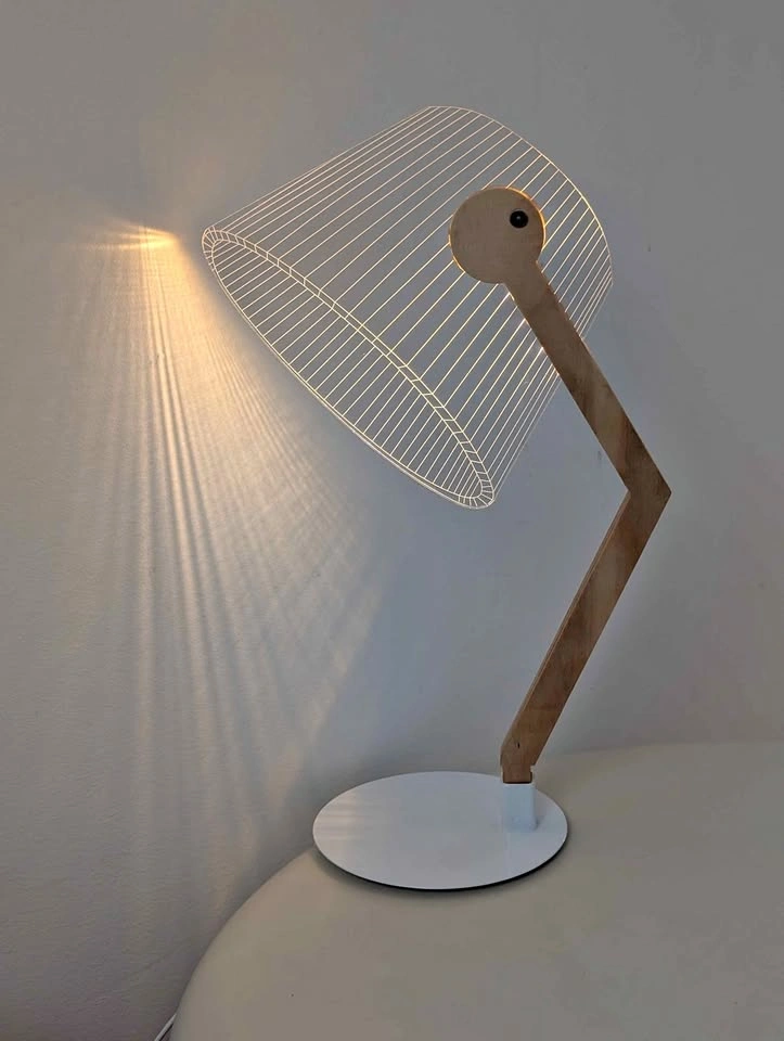 3D Optical Illusion LED Desk Lamp