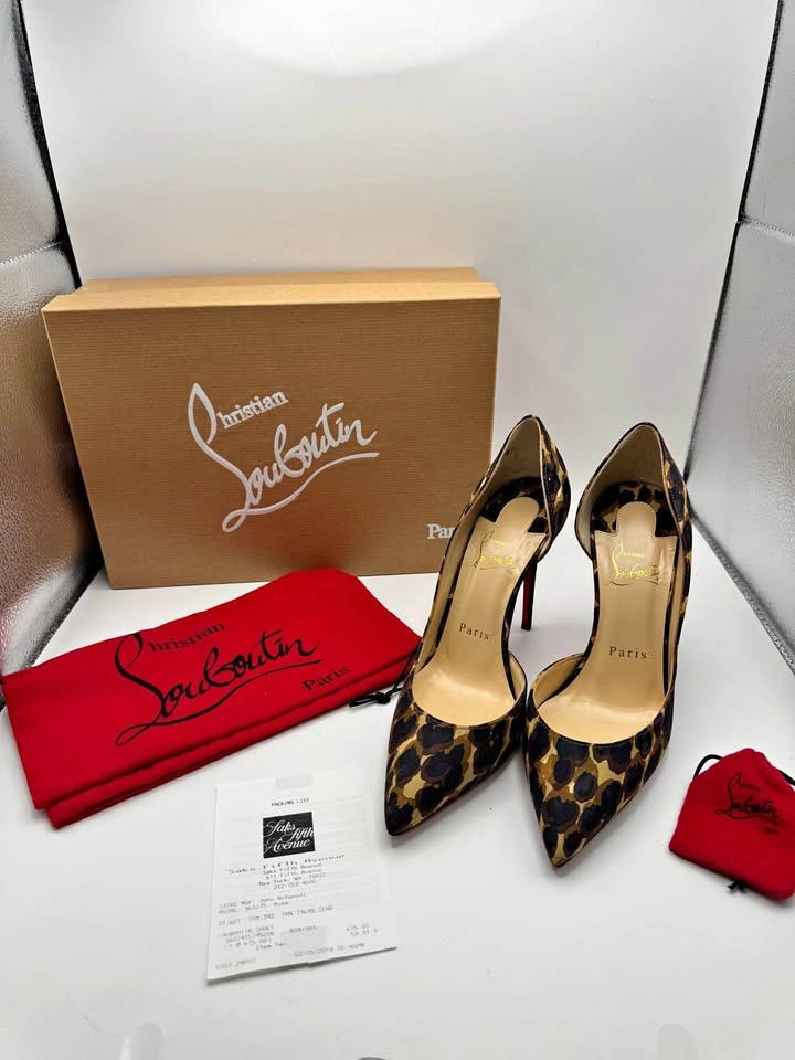 Christian Louboutin Iriza Leopard Print Pumps