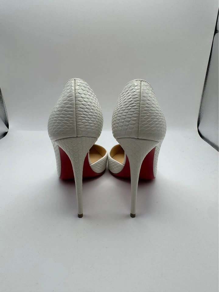 Christian Louboutin Iriza White Python-Embossed Pumps - photo 4