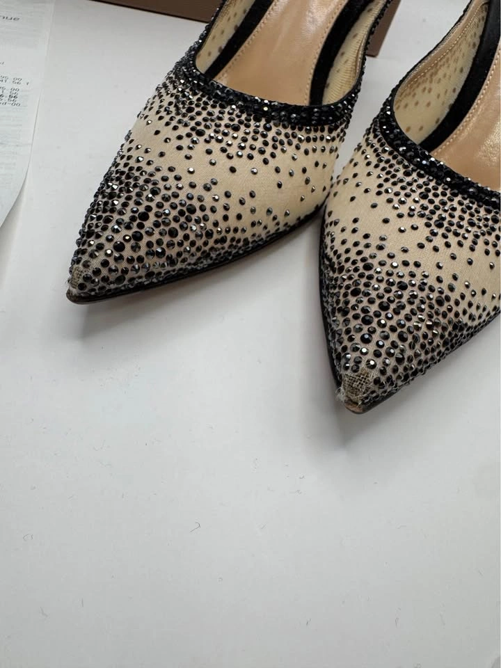Gianvito Rossi Crystal Mesh Mules - photo 2