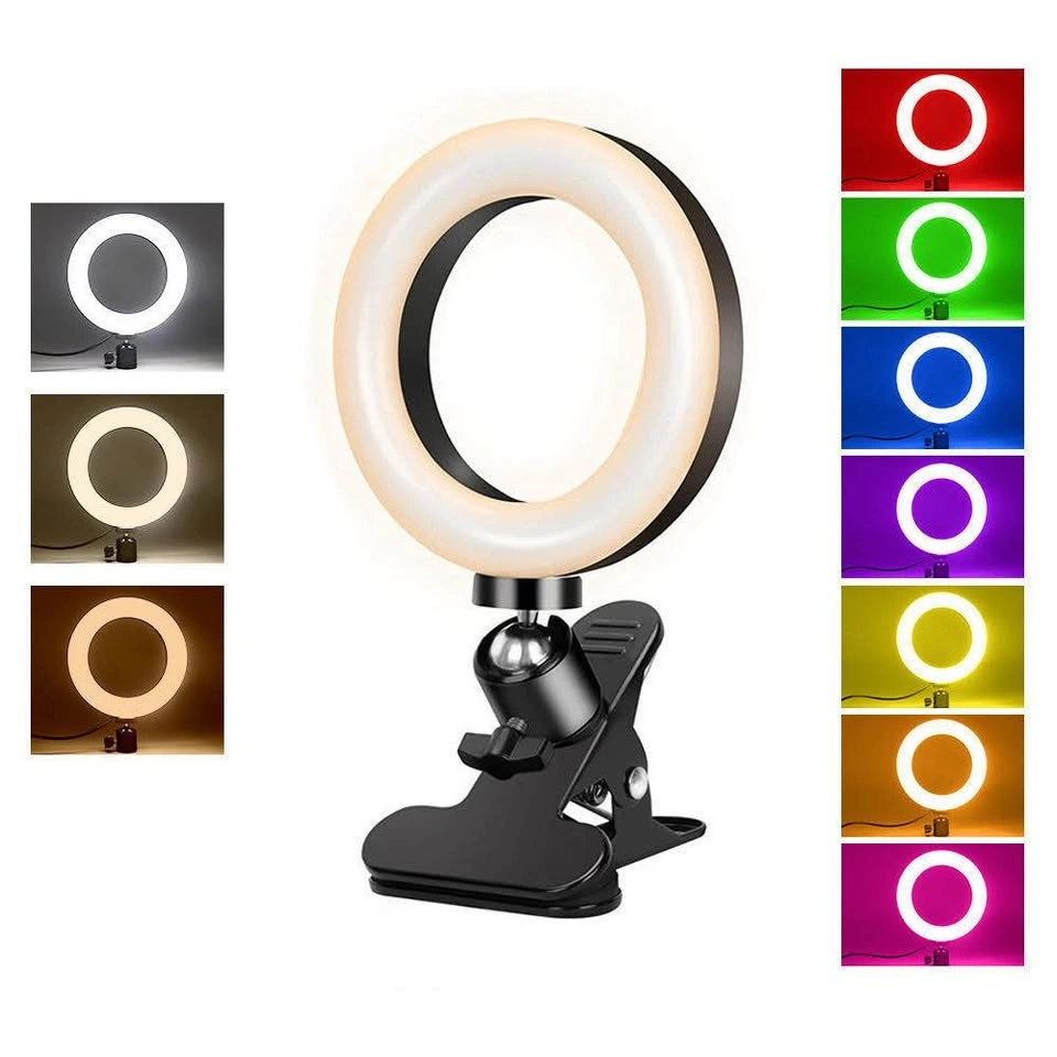 Ring Light With 10 Adjustable Brightness & 3 Color - Brand New