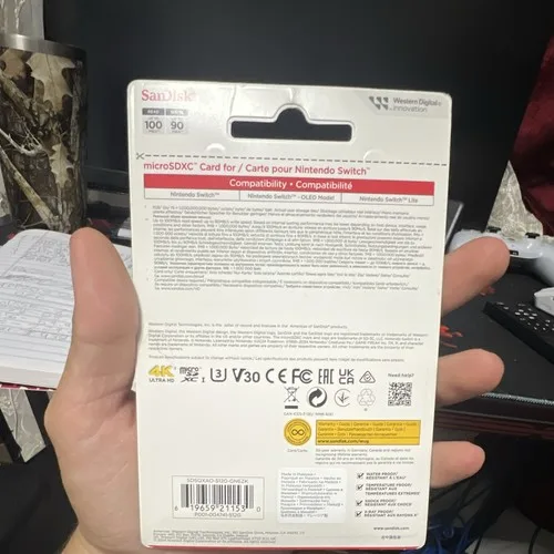 SanDisk 512GB microSDXC UHS U3 for Nintendo Switch, Purple Genga - photo 3