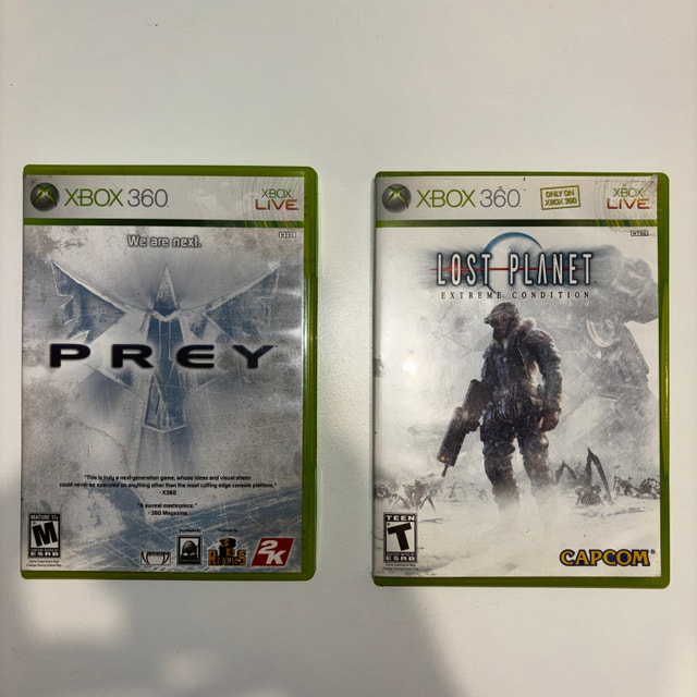 Prey and Lost Planet for Xbox 360