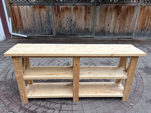 Handmade Pine Console Table - one of a kind - photo 2