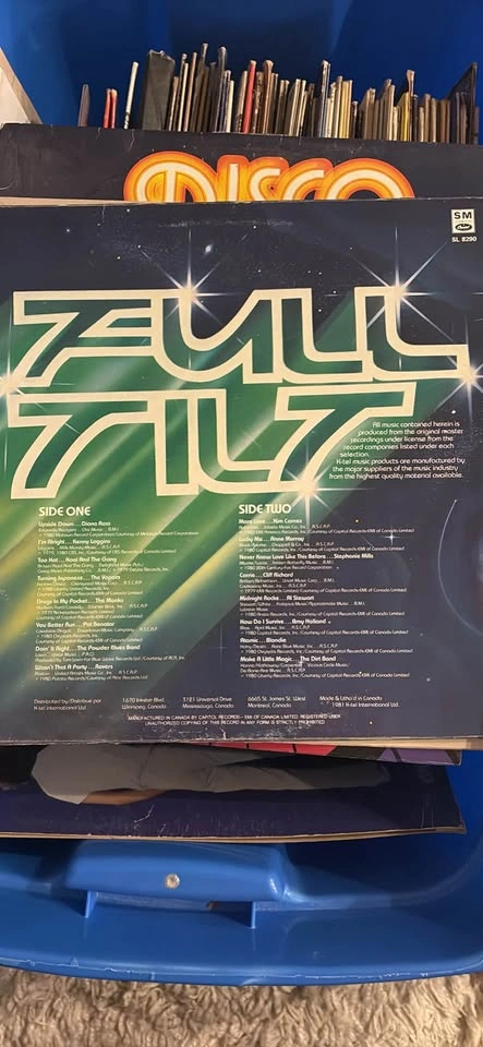 K-tel Full Tilt Vinyl Record Compilation - photo 2