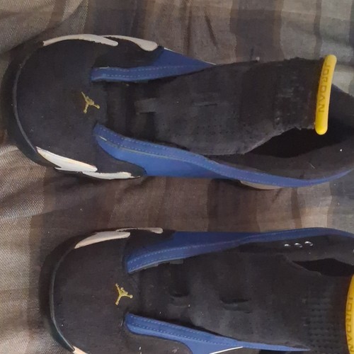 Jordan Air Jordan 14 Retro Low Laney 2015 Suede Sneakers - photo 3