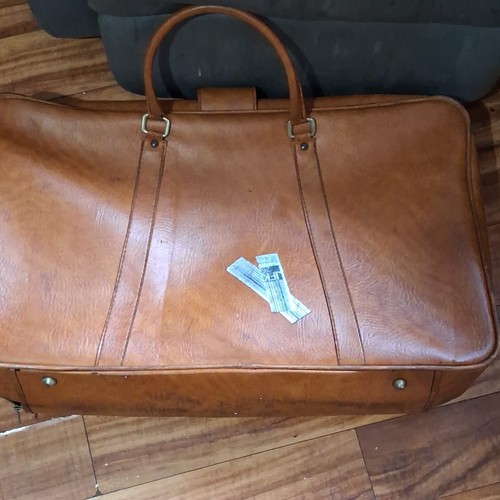 American Tourister Brown Leather Suitcase 23"-25" - photo 2