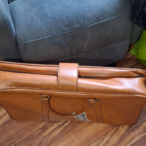 American Tourister Brown Leather Suitcase 23"-25" - photo 3