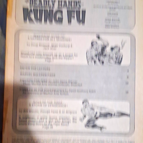 The Deadly Hands of Kung Fu Vol 1 #8 (January 1975) Stan Lee Pre