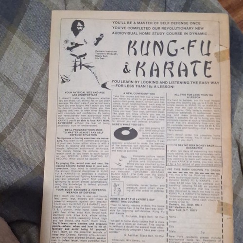 The Deadly Hands of Kung Fu Vol 1 #8 (January 1975) Stan Lee Pre - photo 2
