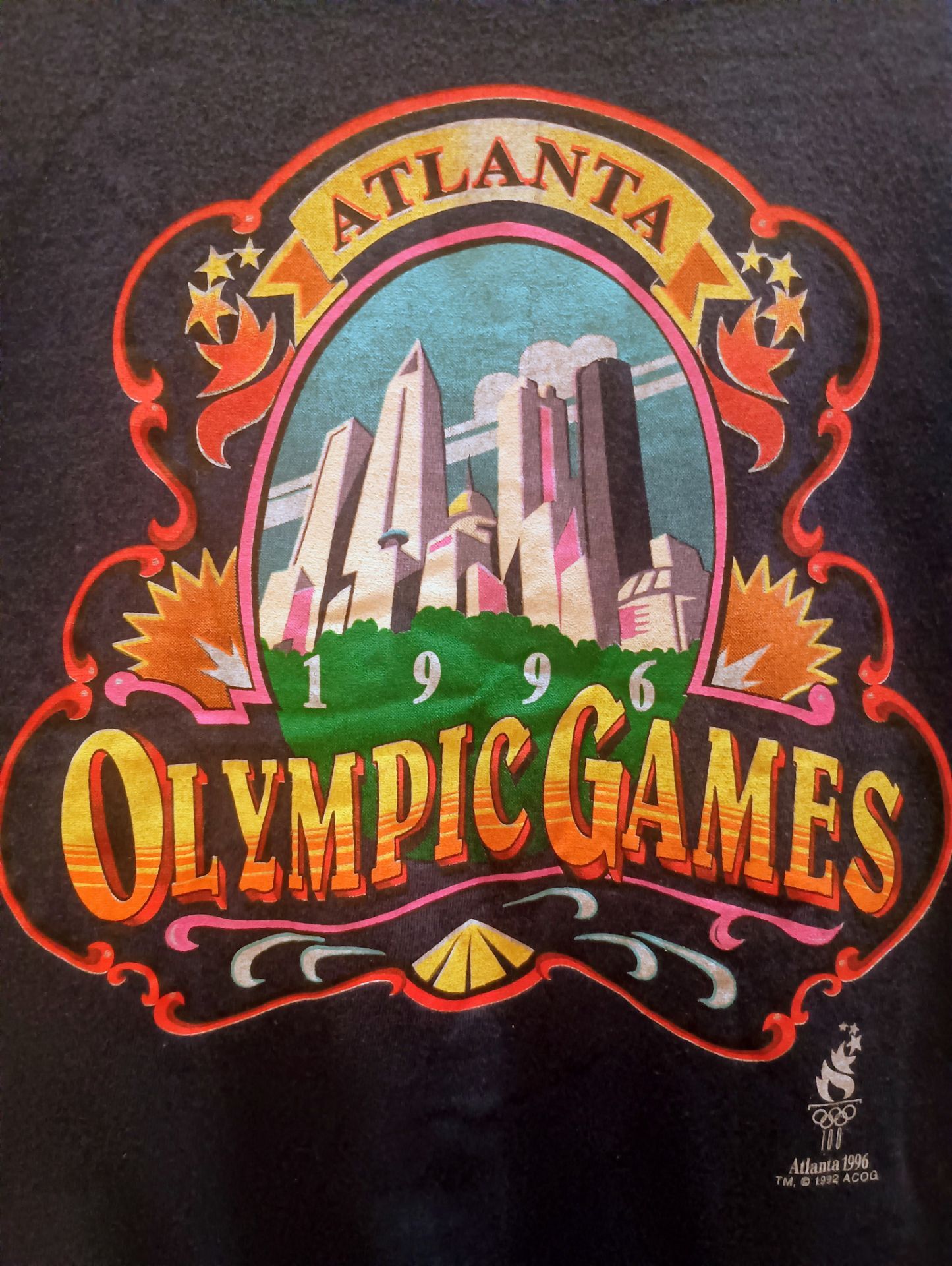 Youth XL Vintage 1996 Atlanta Olympics T-Shirt - photo 3