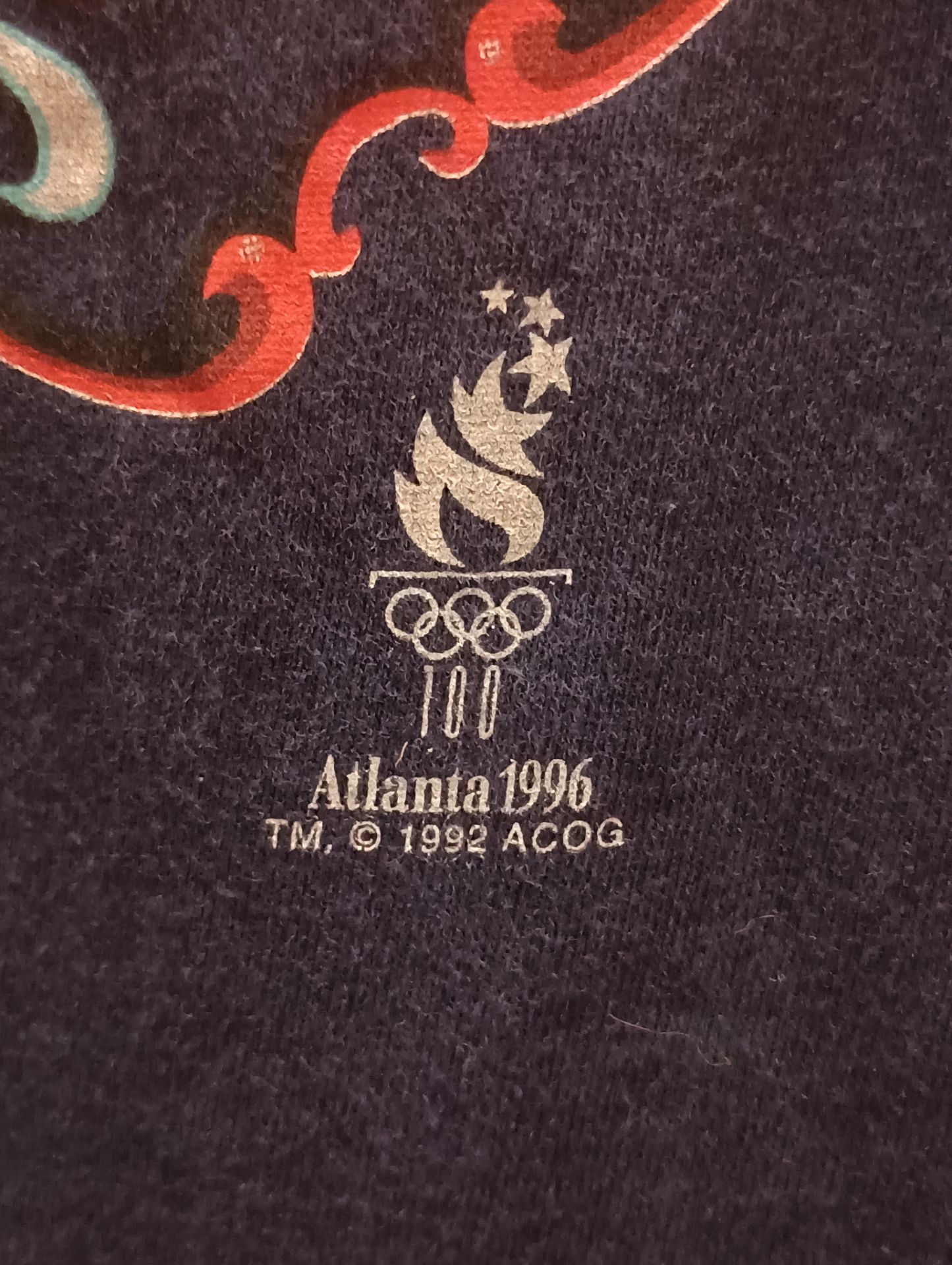 Youth XL Vintage 1996 Atlanta Olympics T-Shirt - photo 4