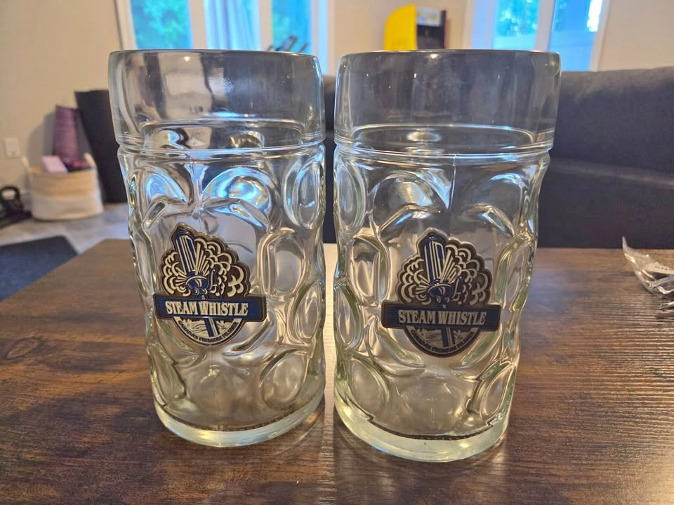 Steam Whistle Beer Steins X 2