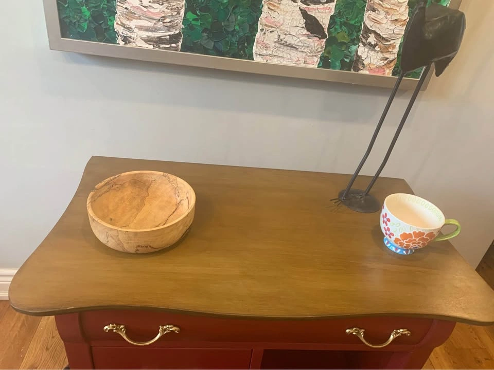 French Provincial Wood Console Table/Accent Cabinet - photo 2