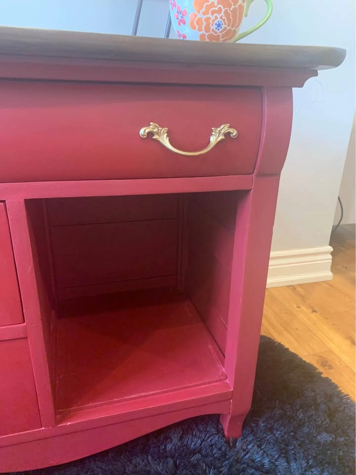 French Provincial Wood Console Table/Accent Cabinet - photo 4