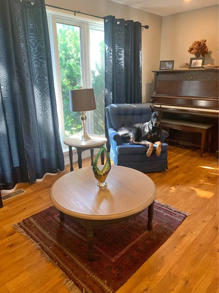 Solid Oak Coffee Table and Side Table