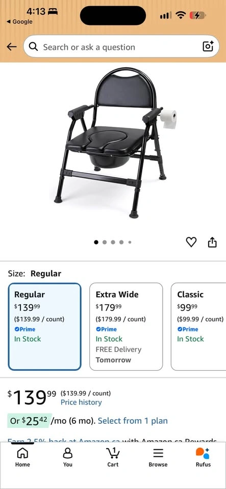 Brand New Bathroom Chair - Retails $160 - photo 2