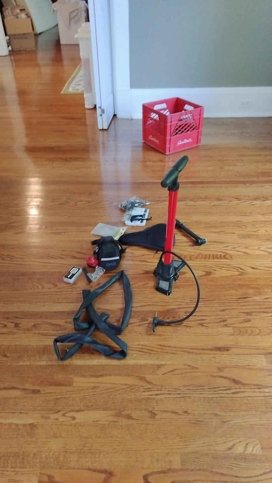 Bike Accessories, Shimano Brakes, pump, Tire Repair Kit - photo 2