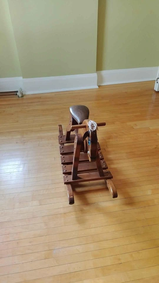 Classic Handcrafted Oak Rocking Horse - photo 2