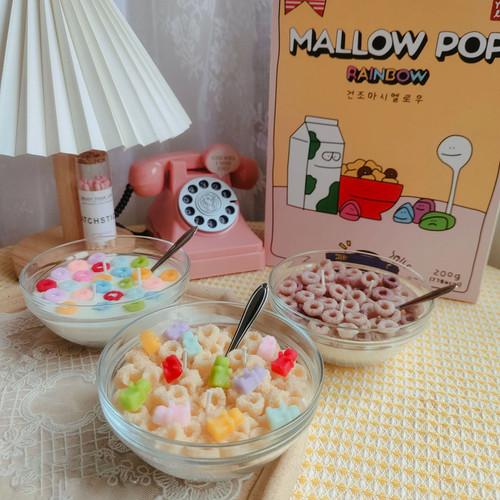 Cereal Bowl Aromatherapy Candle Simulation Food Decoration - photo 2