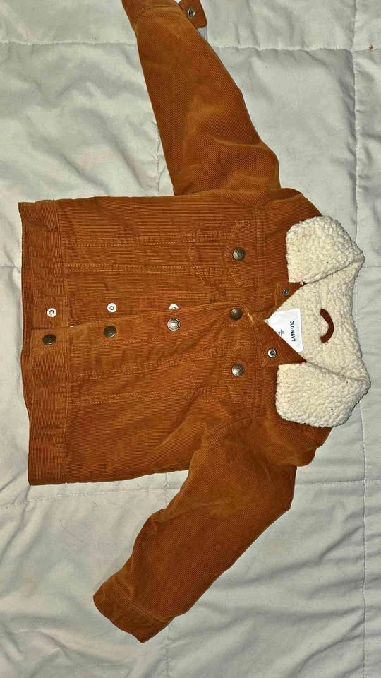 Old Navy Corduroy Sherpa-Lined Jacket 3T
