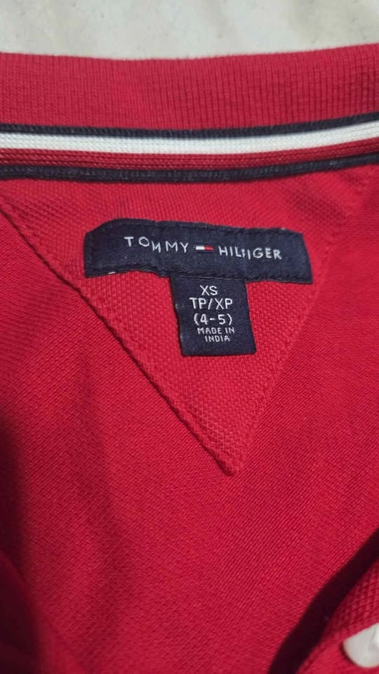 Tommy Hilfiger Red Polo Shirt Size XS (4-5) - photo 2