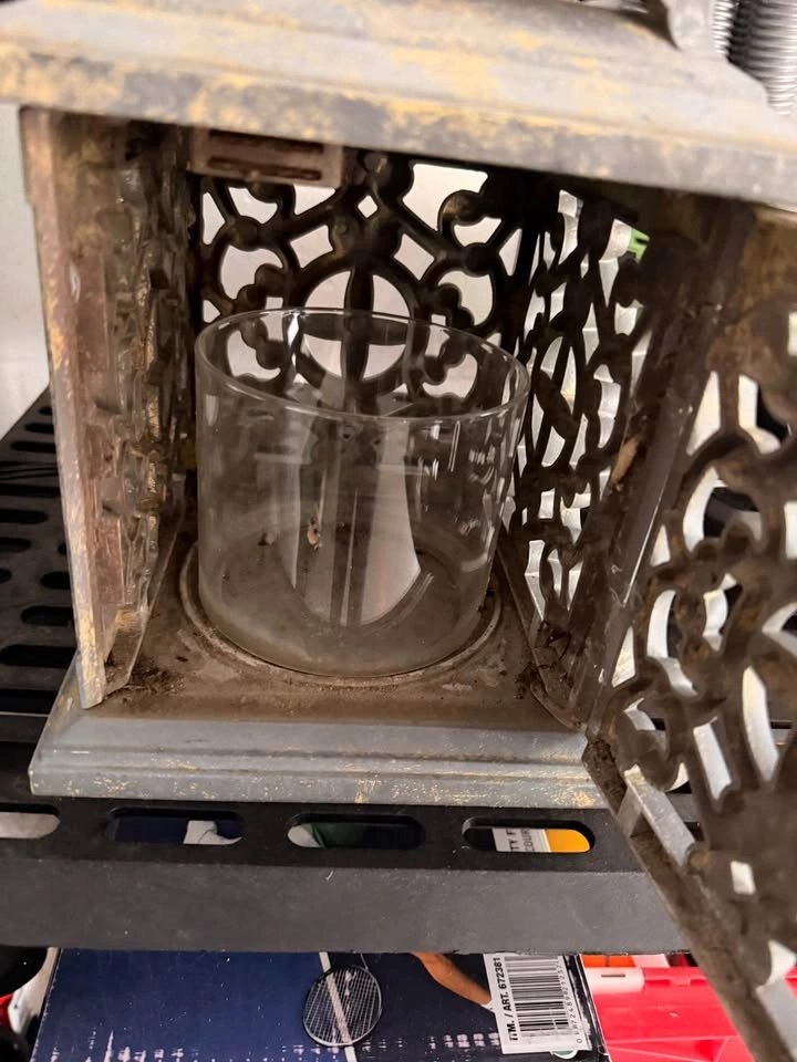 Distressed Metal Decorative Lantern - photo 2