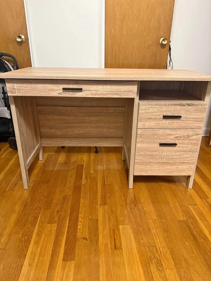 Modern faux wood desk