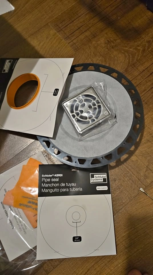 Schluter KERDI-DRAIN-A Adaptor Kit 5-1/2" (140 mm)