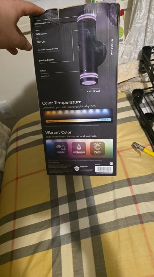 LONDYN 12-in Smart Outdoor Wall Mount LED Wi-Fi - photo 2