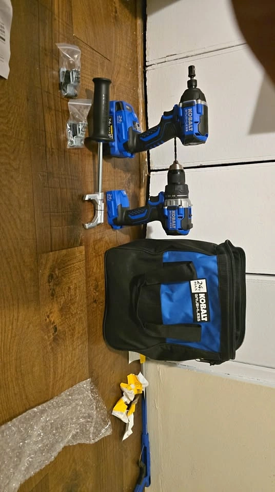 Kobalt 24V MAX Brushless Drill and Impact Driver Set